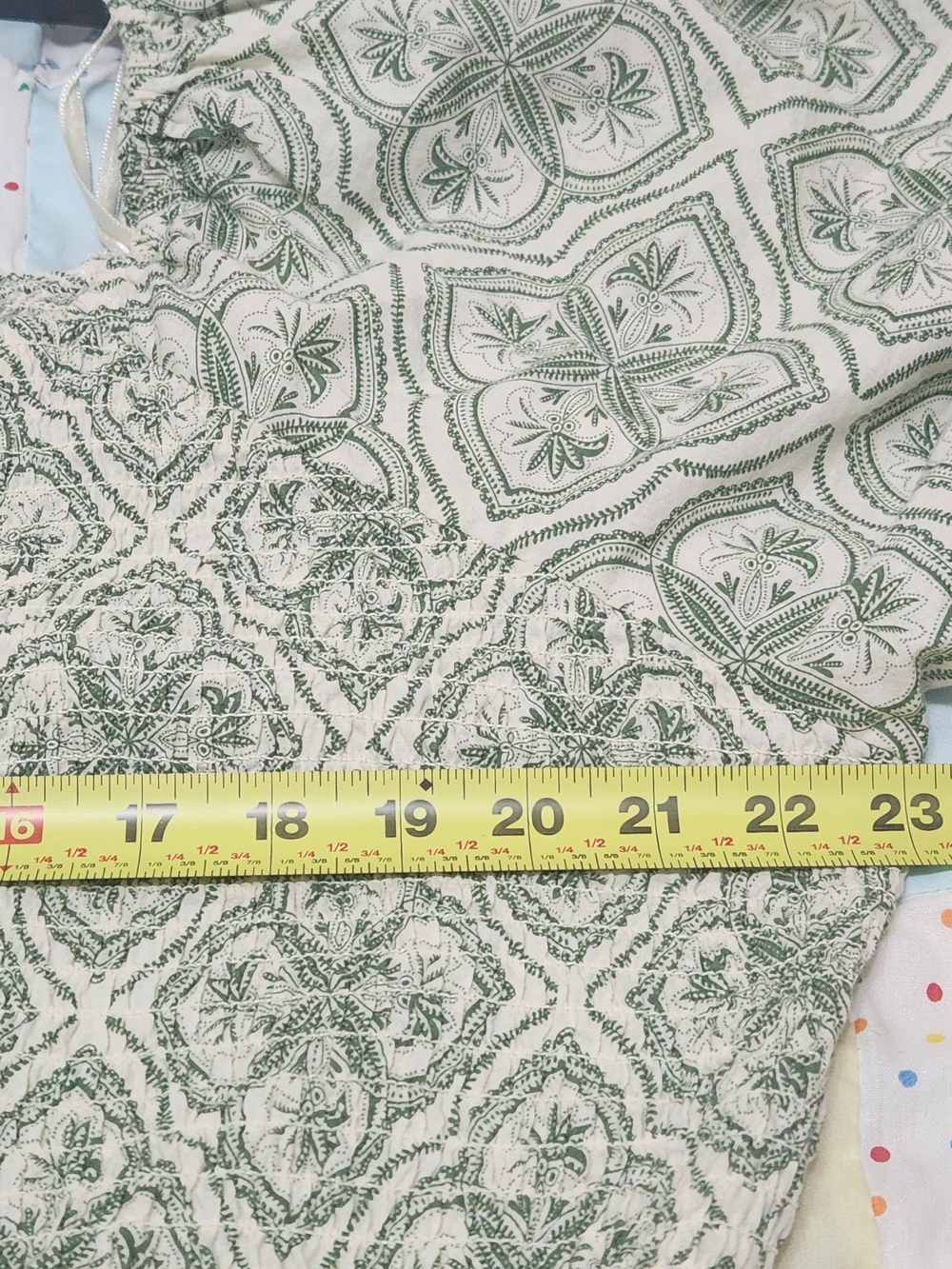 Anthropologie Lea Maxi Milk Maid Dress 3X Smocked Peasant Cottage 100% Cotton - Picture 9 of 10